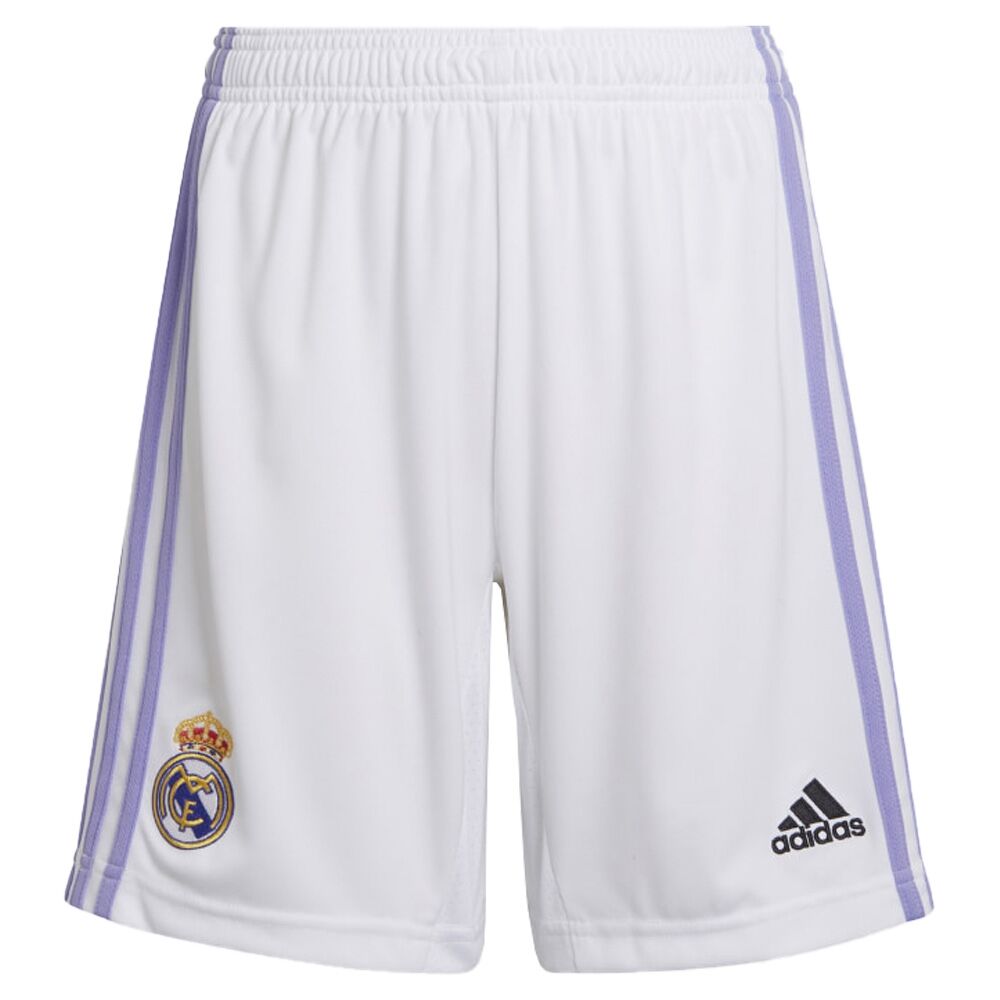 Photos - Football Kit Adidas 2023 Real Madrid Home Shorts  - White - male - Size: Sm  2022(White)