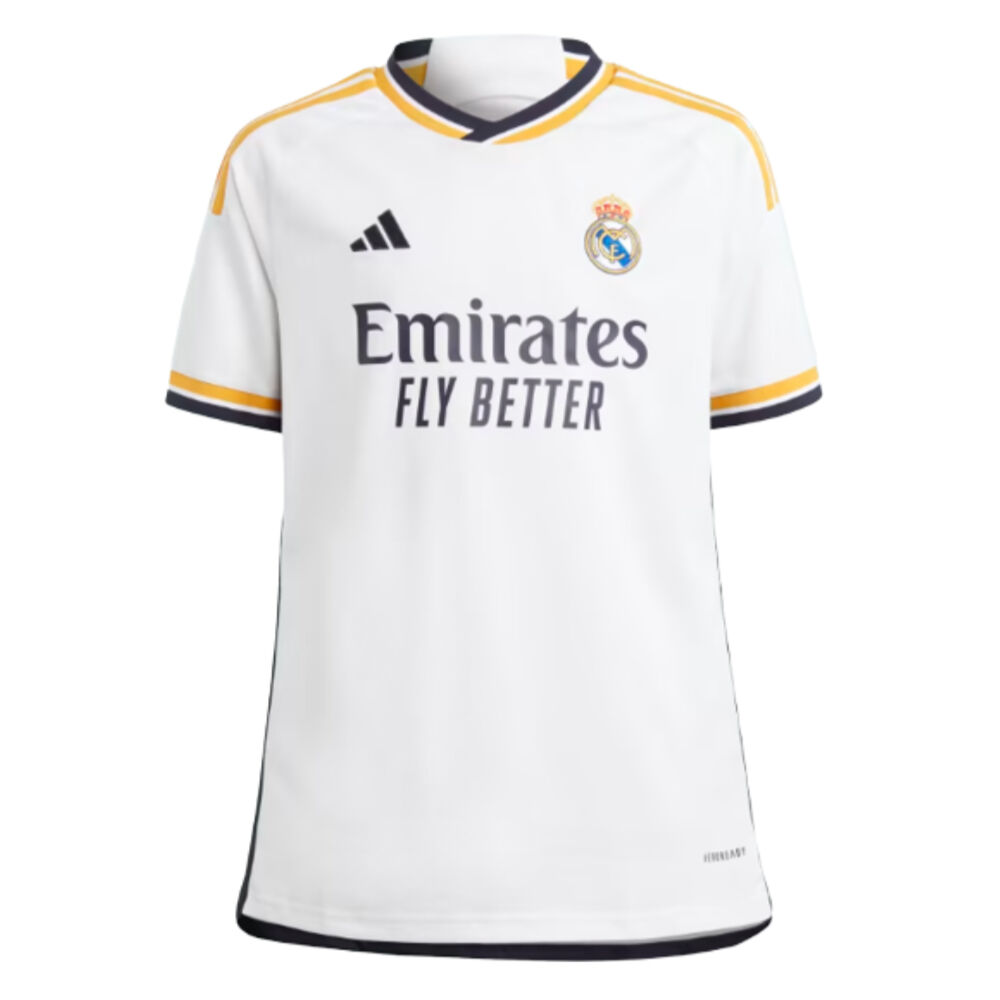 Photos - Football Kit Adidas 2024 Real Madrid Home Shirt  - White - male - Size: 13/1  2023(Kids)