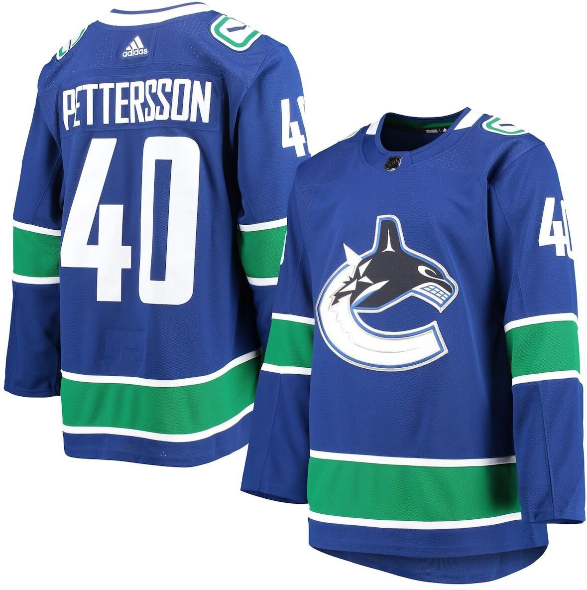 Adidas Men's adidas Elias Pettersson Blue Vancouver Canucks 2020/21 Authentic Home Player Jersey - Blue