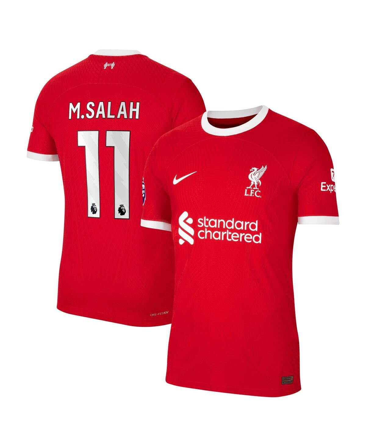Nike Men's Nike Mohamed Salah Red Liverpool 2023/24 Home Authentic Player Jersey - Red