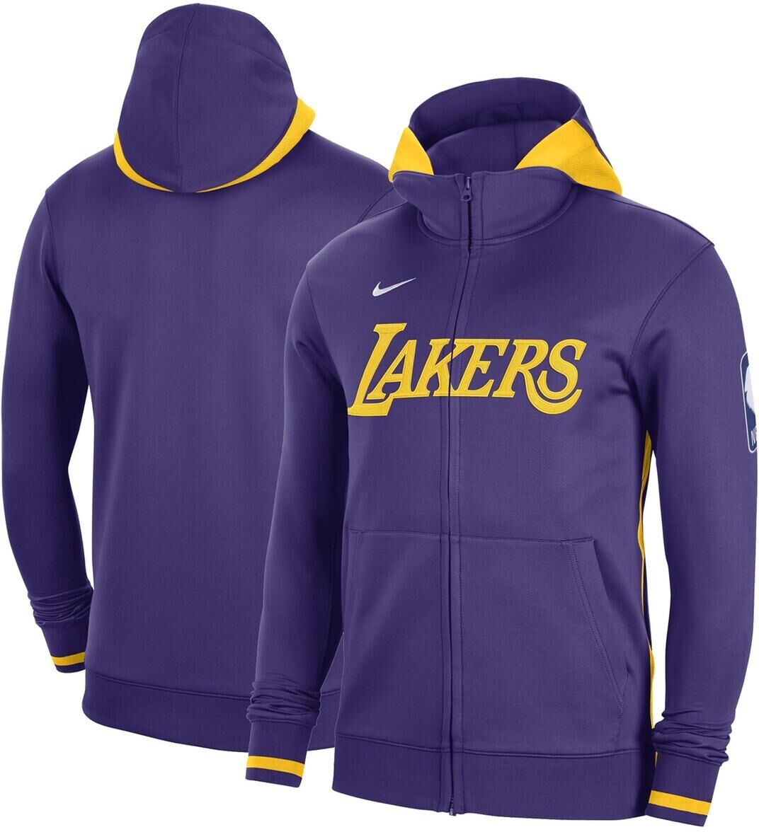 Nike Men's Nike Purple Los Angeles Lakers Authentic Showtime Performance Full-Zip Hoodie - Purple