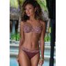 LASCANA Bikini-Hose »Holly«, mit bedrucktem Bund  bordeau x bedruckt  N-Gr bordeau x bedruckt