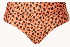 Beachlife Leopard Spots Bikinislip mit Umschlag und Leopardenmuster Dunkelorange 36, 38, 40, 42