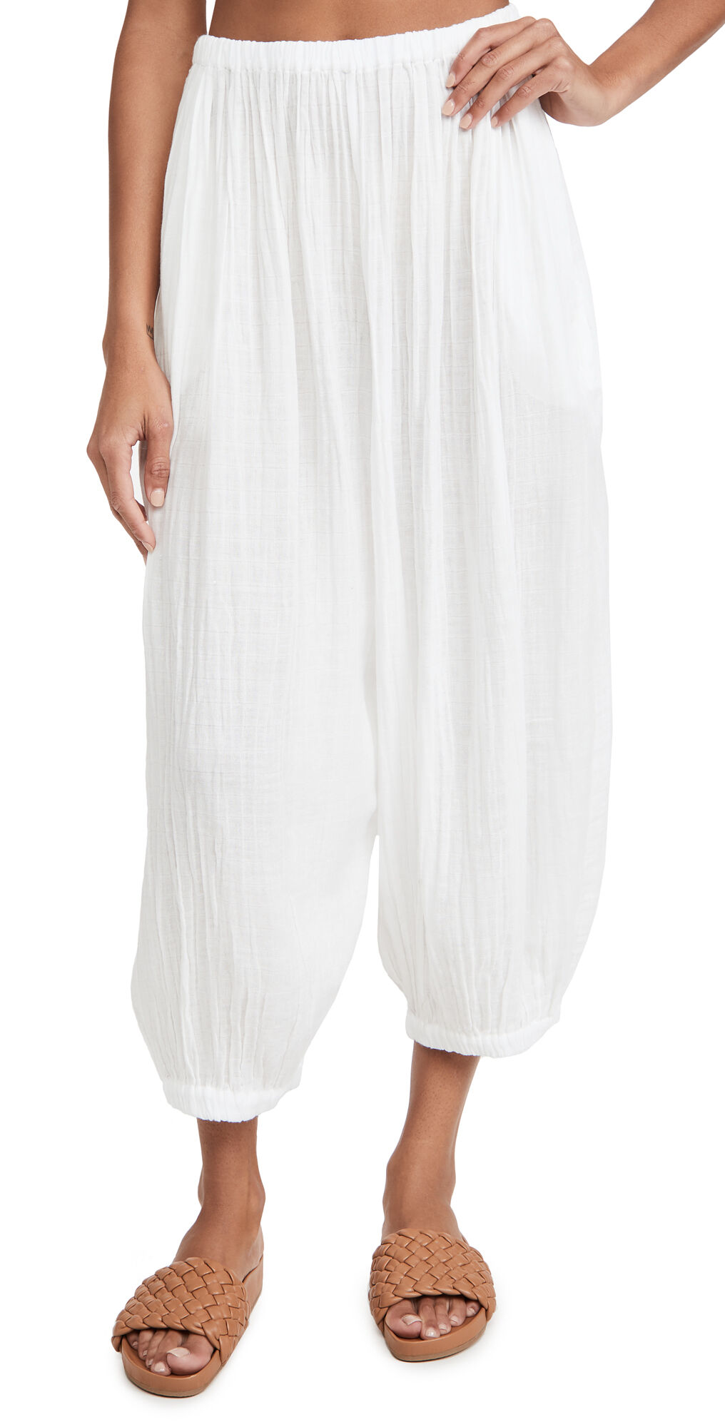 Just BEE Queen Havana Lounger Pants White M  White  size:M