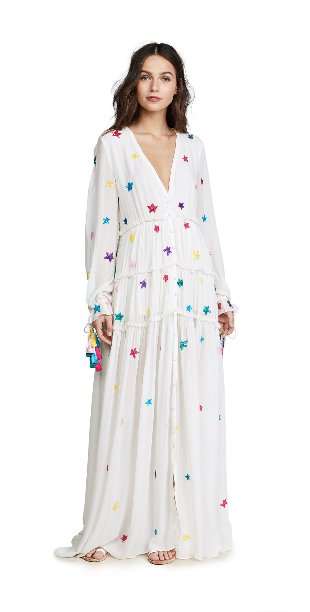 ROCOCO SAND Stellar Long Dress White XS  White  size:XS