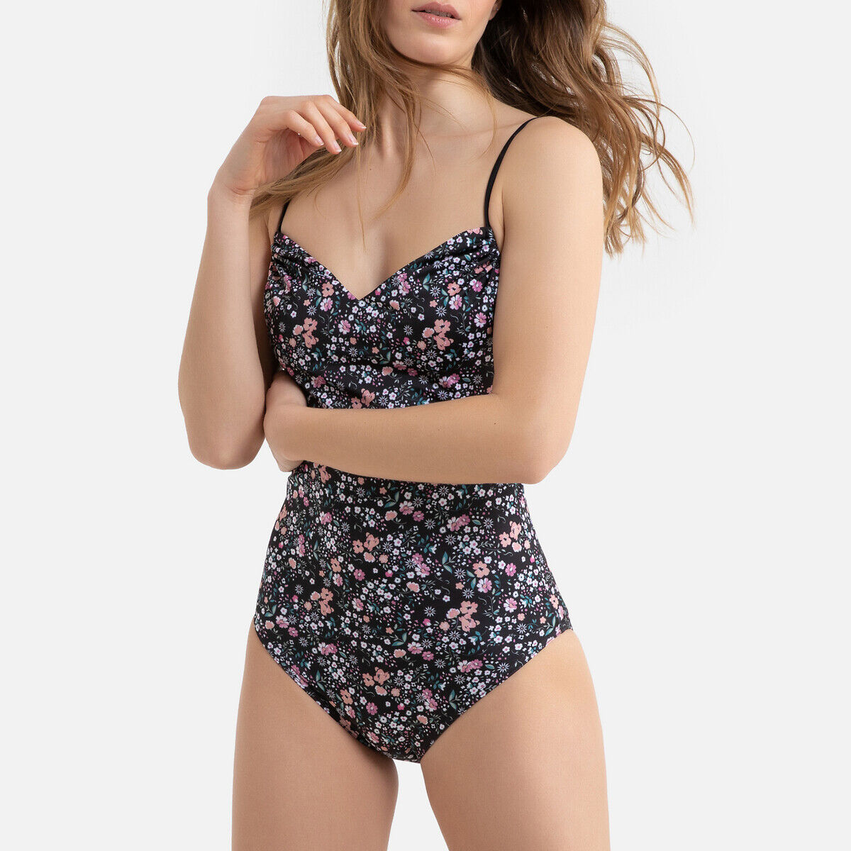 LA REDOUTE COLLECTIONS Maillot de bain 1 pièce ballerine imprimé floral