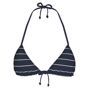 TOM TAILOR Triangel-Bikini-Top, vorn und hinten zum Binden blau-gestreift  44