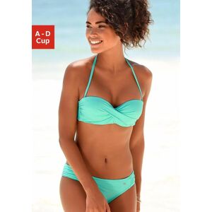 s.Oliver Bügel-Bandeau-Bikini, mit Raffung türkis  40