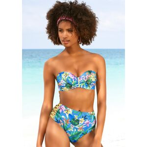 Venice Beach Bügel-Bandeau-Bikini-Top »Hanni«, mit tropischem Print und... blau-bedruckt  42