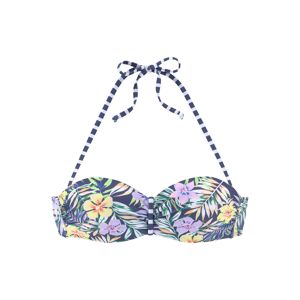 Venice Beach Bandeau-Bikini-Top »Summer«, mit geraffter Mitte marine-zitrone  36