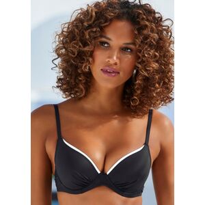 Vivance Bügel-Bikini-Top »Lorena«, mit kontrastfarbenem Piping schwarz Größe 36