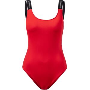 Calvin Klein Swimwear Badeanzug »ONE PIECE-RP«, mit Logoschriftzügen auf den... Cajun Red Größe XXL (46)