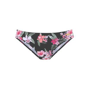 LASCANA Bikini-Hose »Santini«, im floralen Design schwarz-bedruckt Größe 32