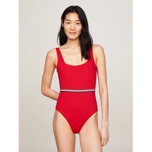 Tommy Hilfiger Swimwear Badeanzug »SQUARE NECK ONE PIECE«, mit Logo-Stretchband Primary Red Größe L (40)