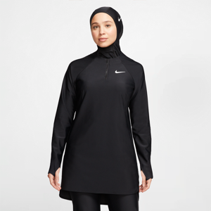 Nike Victory Essential Schwimm-Tunika mit durchgehendem Schutz für Damen - Schwarz - XS