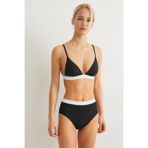 C&A Bikini-Top-Triangel-wattiert-LYCRA® XTRA LIFE™, Schwarz, Größe: 42 Weiblich