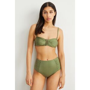 C&A Bikini-Top-Bandeau-wattiert-LYCRA® XTRA LIFE™, Grün, Größe: 34 Female