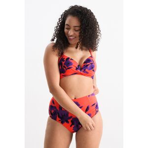 C&A Bikini-Top mit Knotendetail-wattiert-LYCRA® XTRA LIFE™, Orange, Größe: 48 Weiblich