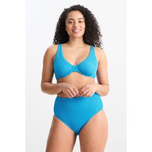 C&A Bikini-Hose-High Waist-LYCRA® XTRA LIFE™, Blau, Größe: 36 Weiblich