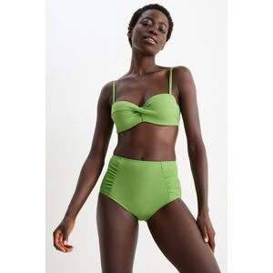 C&A Bikini-Hose-High Waist-LYCRA® XTRA LIFE™, Grün, Größe: 38 Weiblich