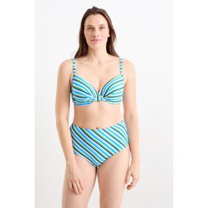 C&A Bikini-Top mit Bügel-wattiert-LYCRA® XTRA LIFE™, Blau, Größe: 80 D Weiblich