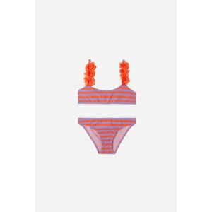 Calzedonia Bikini für Mädchen Stripes and Flowers Mädchen Violett Größe 6 JAHRE