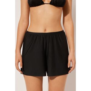 Calzedonia Kurze Soft Touch-Shorts Frau Schwarz Größe S