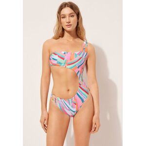 Calzedonia One-Shoulder-Badeanzug mit leichter Wattierung Neon Summer Frau Multifarben Größe S