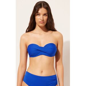 Calzedonia Bandeau-Bikinioberteil mit leichter Wattierung Indonesia Frau Blau Größe 100B/95C/90D