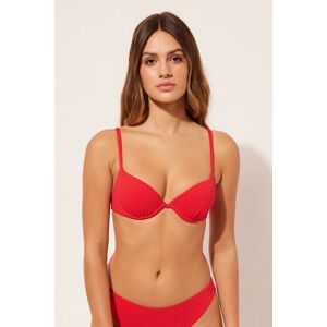 Calzedonia Push-up-Bikinioberteil mit leichter Wattierung Classic Piquet Frau Rot Größe 90B/85C/80D