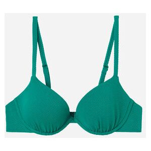 Calzedonia Push-up-Bikinioberteil mit leichter Wattierung Classic Piquet Frau Grun Größe 90B/85C/80D