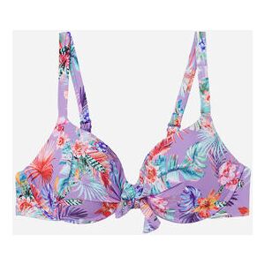 Calzedonia Push-up-Bikinioberteil mit leichter Wattierung Fairy Jungle Frau Multifarben Größe 80B/75C/70D