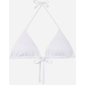 Calzedonia Triangel-Bikinioberteil mit herausnehmbaren Polstern Classic Piquet Frau Weiß Größe 80B/75C/70D