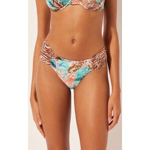 Calzedonia Brazilian-Bikinihose zum Wenden Wild Foliage Frau Grun Größe S