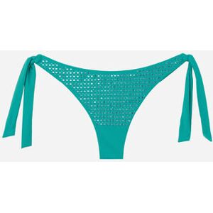 Calzedonia Brazilian-Bikinihose mit Schleifen Luxury Stones Frau Blau Größe XS