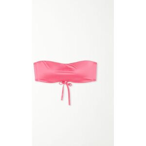 Tezenis Bandeau-Bikinioberteil mit herausnehmbaren Polstern Shiny in sommerlichem Rosa Frau Rosa Größe M