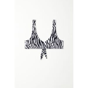 Tezenis Bikini-Bra-Top mit Ausschnitt und herausnehmbaren Polstern Timeless Zebra Frau Animal-print Größe S