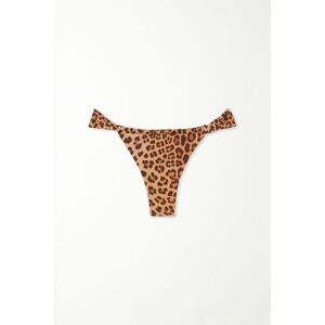 Tezenis Brazilian-Bikinislip Wild Leopard Frau Braun Größe S