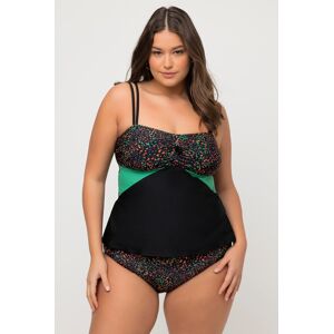 Große Größen Tankini, Damen, schwarz, Größe: 50, Synthetische Fasern/Elasthan, Ulla Popken