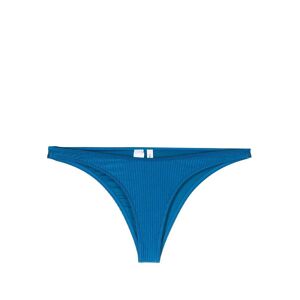 Calvin Klein Geripptes Bikinihöschen - Blau XS/S/L/M Female