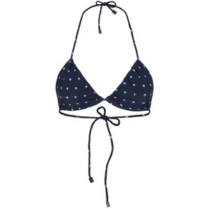 TOM TAILOR Damen Gemustertes Bikini-Top, blau, Gr. 36