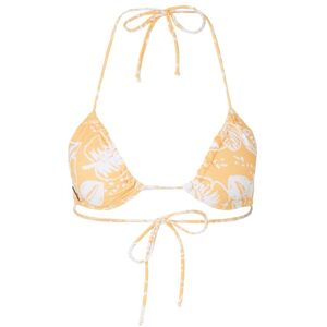 TOM TAILOR Damen Triangle Bikinitop mit Print, gelb, Muster, Gr. 42