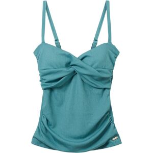 TOM TAILOR Damen Tankini-Top, grün, Uni, Gr. 40C