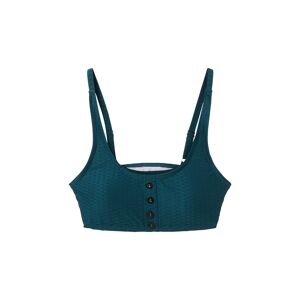 TOM TAILOR Damen Bikini-Top, grün, Uni, Gr. 40