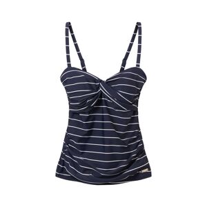 TOM TAILOR Damen Gestreiftes Tankini-Top, blau, Streifenmuster, Gr. 36C