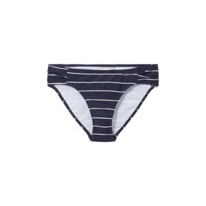 TOM TAILOR Damen Bikini-Slip, blau, Streifenmuster, Gr. 44