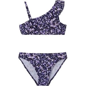 name it - Bikini NKFZORA SUMMER FLOWERS in purple rose, Gr.134/140