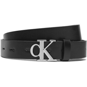 Damengürtel Calvin Klein Jeans Round Mono Plaque Lthr Belt 25Mm K60K612271 Schwarz 100 female