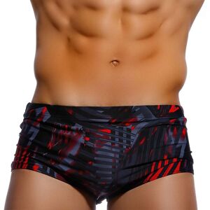 Uxh Fashion Camo Herren-Badehose, Sexy Bikini-Badeanzug, Solide Badebekleidung Mit Beutel