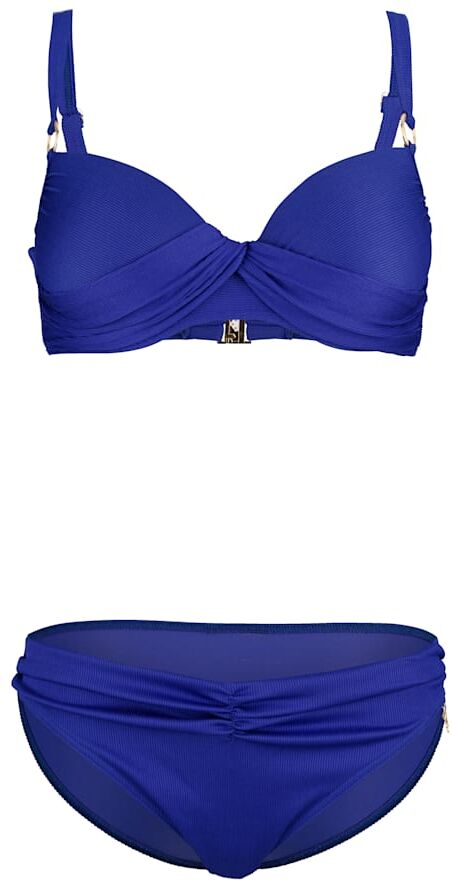 Opera PushUp-Bikini mit Rippmuster, blau